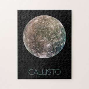 Outer Space, Cosmos, Solar System, Moon Callisto Jigsaw Puzzle
