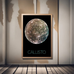 Outer Space, Cosmos, Solar System, Moon Callisto Photo Print