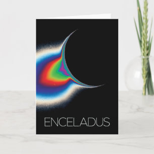 Outer Space, Cosmos, Solar System, Moon Enceladus Card