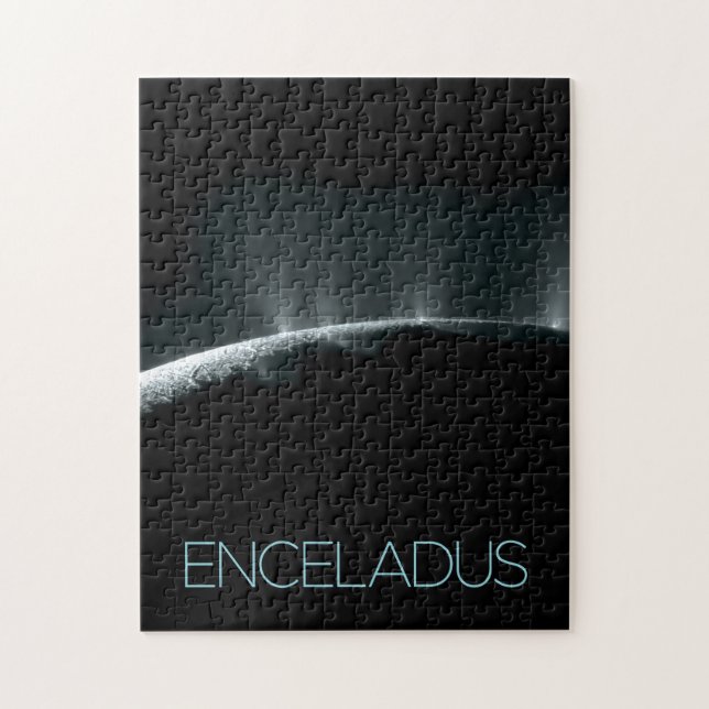 Outer Space, Cosmos, Solar System, Moon Enceladus Jigsaw Puzzle (Vertical)