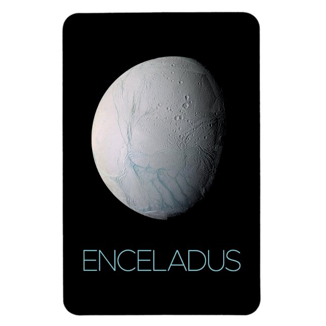 Outer Space, Cosmos, Solar System, Moon Enceladus Magnet (Vertical)