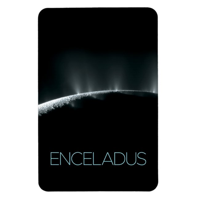 Outer Space, Cosmos, Solar System, Moon Enceladus Magnet (Vertical)