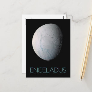 Outer Space, Cosmos, Solar System, Moon Enceladus Postcard