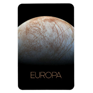 Outer Space, Cosmos, Solar System, Moon Europa Magnet