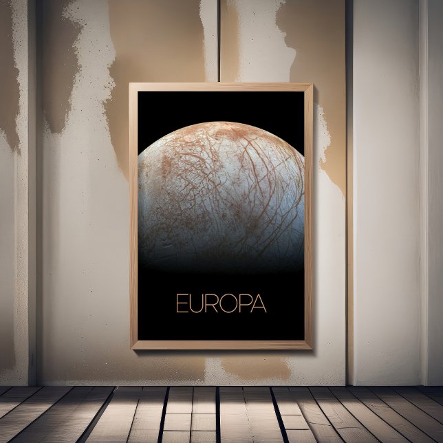 Outer Space, Cosmos, Solar System, Moon Europa Poster (Creator Uploaded)