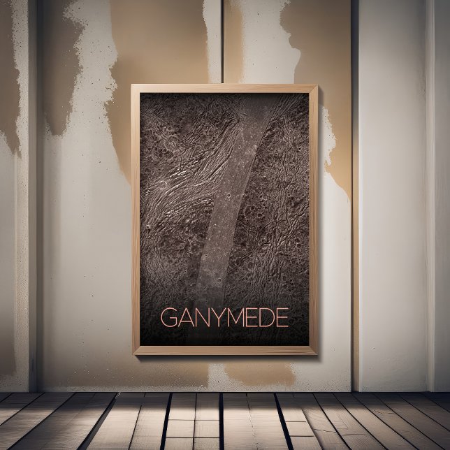 Outer Space, Cosmos, Solar System, Moon Ganymede Poster (Creator Uploaded)