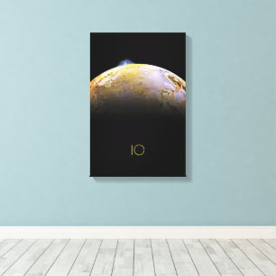 Outer Space, Cosmos, Solar System, Moon IO Canvas Print