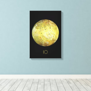 Outer Space, Cosmos, Solar System, Moon IO Canvas Print