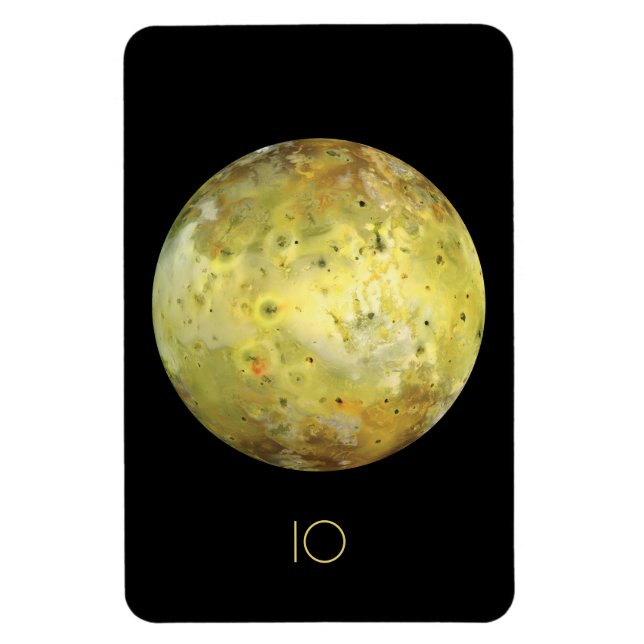 Outer Space, Cosmos, Solar System, Moon IO Magnet (Vertical)