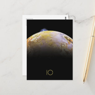 Outer Space, Cosmos, Solar System, Moon IO Postcard
