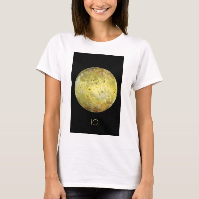 Outer Space, Cosmos, Solar System, Moon IO T-Shirt (Front)