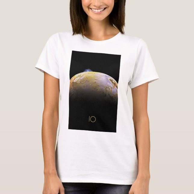 Outer Space, Cosmos, Solar System, Moon IO T-Shirt (Front)