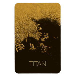 Outer Space, Cosmos, Solar System, Moon Titan Magnet