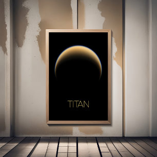 Outer Space, Cosmos, Solar System, Moon Titan Photo Print