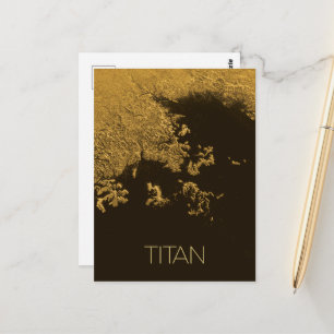 Outer Space, Cosmos, Solar System, Moon Titan Postcard