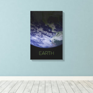 Outer Space, Cosmos, Solar System, Planet Earth Canvas Print