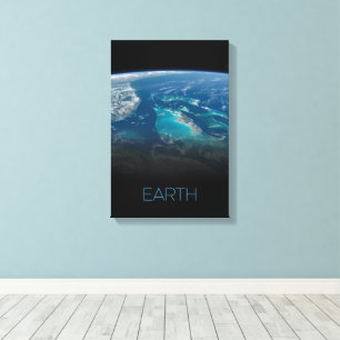 Outer Space, Cosmos, Solar System, Planet Earth Canvas Print