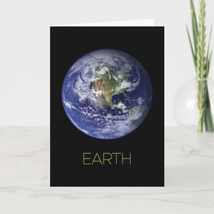 Outer Space, Cosmos, Solar System, Planet Earth Card