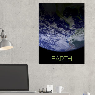 Outer Space, Cosmos, Solar System, Planet Earth Foil Prints