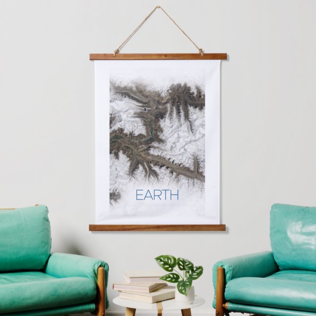 Outer Space, Cosmos, Solar System, Planet Earth Hanging Tapestry (Living Room)