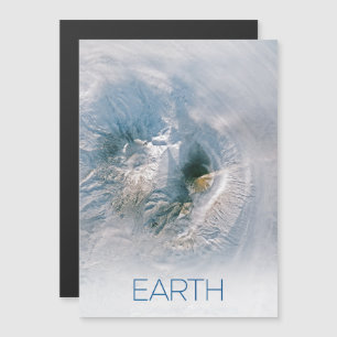 Outer Space, Cosmos, Solar System, Planet Earth Magnetic Invitation