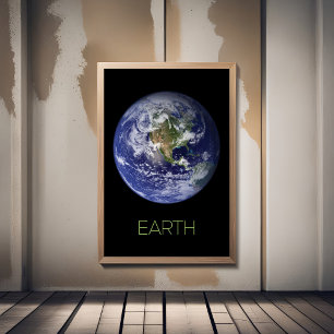 Outer Space, Cosmos, Solar System, Planet Earth Poster