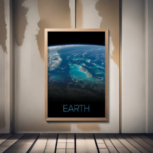 Outer Space, Cosmos, Solar System, Planet Earth Poster