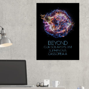 Outer Space, Cosmos, Supernova Cassiopeia A Foil Prints