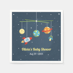 Outer Space Crib Toys Baby Shower Party Supplies Napkin