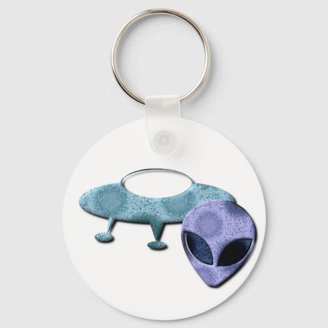 Outer Space Design Keychain (Front)