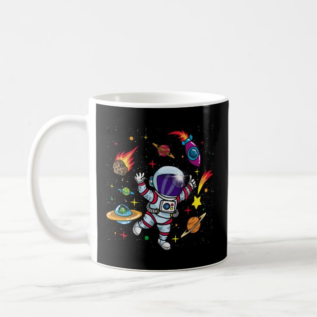 Outer Space For Sci Fi Kids- Astronaut Coffee Mug (Left)