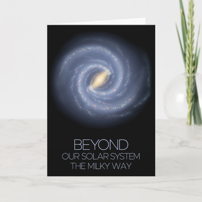 Outer Space, Galaxy, Milky Way, Cosmos, Universe Card (Front)