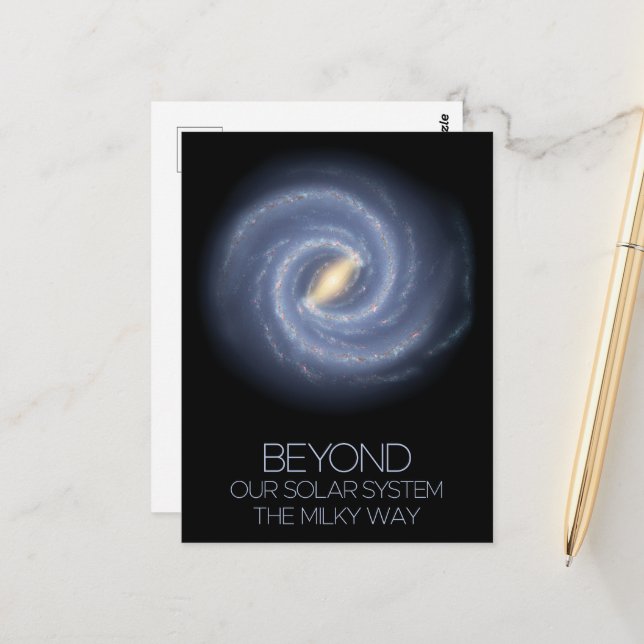 Outer Space, Galaxy, Milky Way, Cosmos, Universe Postcard (Front/Back In Situ)