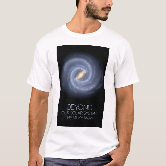 Outer Space, Galaxy, Milky Way, Cosmos, Universe T-Shirt (Front)