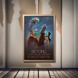 Outer Space, Galaxy, Milky Way, Pilars Of Creation Poster