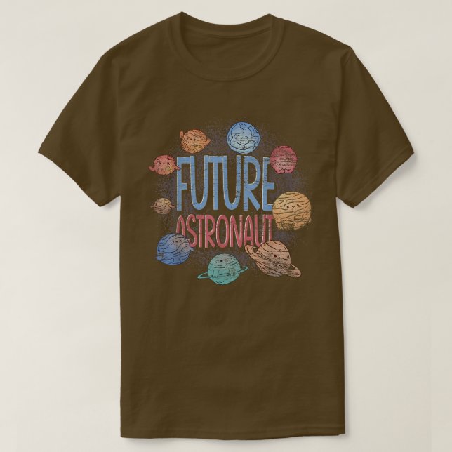 Outer Space Galaxy Planets Space Science Future As T-Shirt (Design Front)