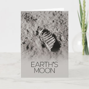 Outer Space, Galaxy, Solar System, Earth's Moon Card