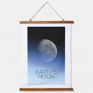 Outer Space, Galaxy, Solar System, Earth's Moon Hanging Tapestry