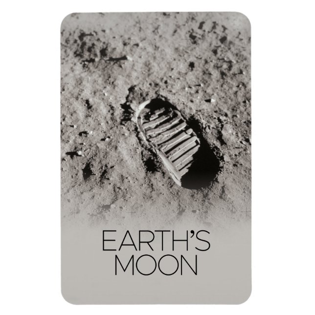 Outer Space, Galaxy, Solar System, Earth's Moon Magnet (Vertical)