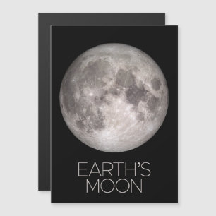 Outer Space, Galaxy, Solar System, Earth's Moon Magnetic Invitation