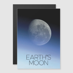 Outer Space, Galaxy, Solar System, Earth's Moon Magnetic Invitation