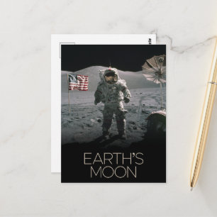 Outer Space, Galaxy, Solar System, Earth's Moon Postcard