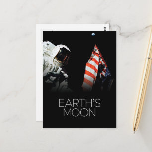 Outer Space, Galaxy, Solar System, Earth's Moon Postcard