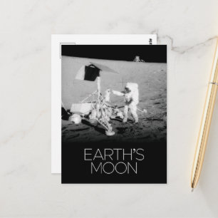 Outer Space, Galaxy, Solar System, Earth's Moon Postcard