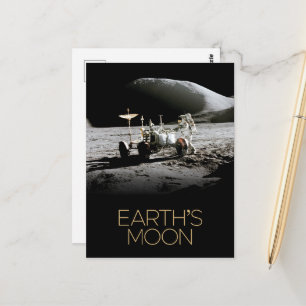 Outer Space, Galaxy, Solar System, Earth's Moon Postcard