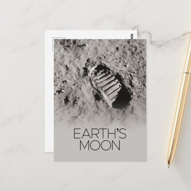 Outer Space, Galaxy, Solar System, Earth's Moon Postcard (Front/Back In Situ)