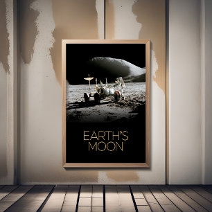 Outer Space, Galaxy, Solar System, Earth's Moon Poster