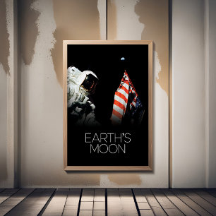 Outer Space, Galaxy, Solar System, Earth's Moon Poster
