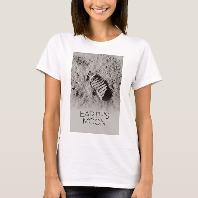 Outer Space, Galaxy, Solar System, Earth's Moon T-Shirt (Front)
