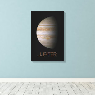 Outer Space, Galaxy, Solar System, Planet Jupiter Canvas Print